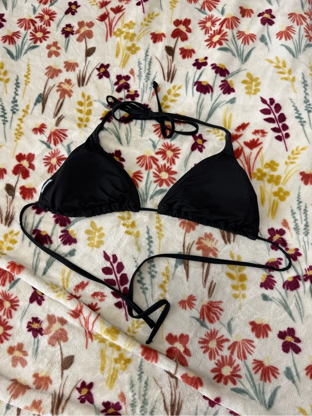 Shade & Shore Black Triangle Bikini Top